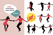 Lindy & Swing Party, an Illustration by La Inspiratriz (Thumbnail 1 of 5)