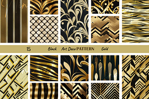 Gilded Gold Art Deco Papers