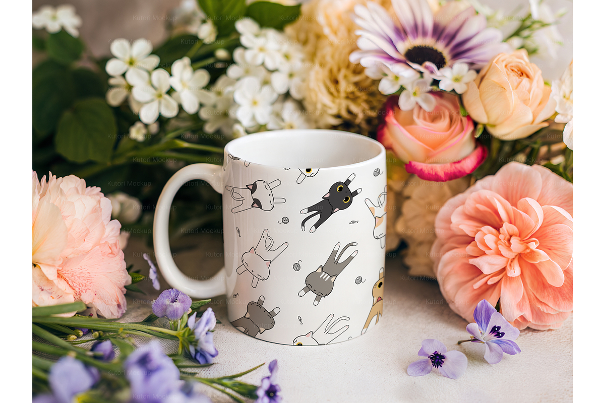 Luxury Floral Mug Mockup Display, a Product Mockup by MockupWizard (Photo 5 of 5)
