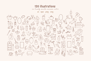 Whimsical self care set. Me time, a Healthcare Illustration by soboleva alya (Thumbnail 2 of 16)