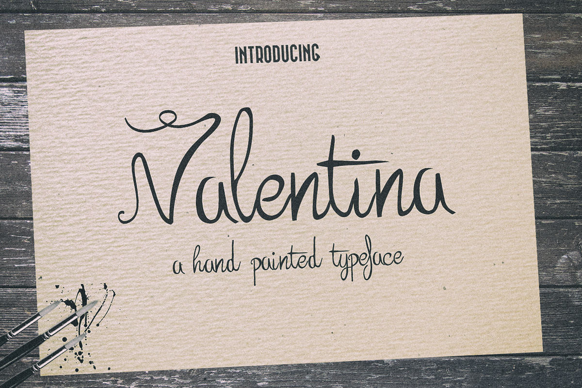 Valentina Typeface + Extras