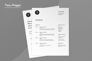 Opus Modern Resume Template / CV