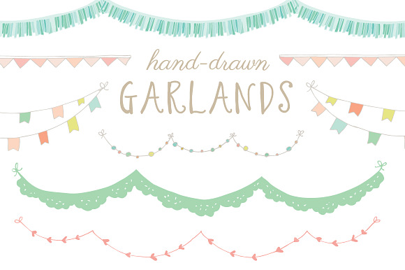 Hand-Drawn Garland Clip Art preview 4