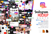 Instagram Mockup Bundle, a Social Media Template by karnofff (Thumbnail 1 of 15)