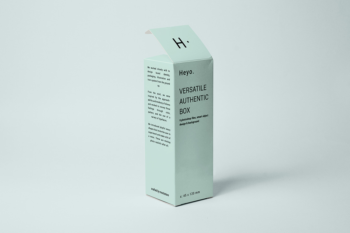 Tall Box Mockup Set, a Packaging Mockup by Mockstore (Photo 4 of 11)