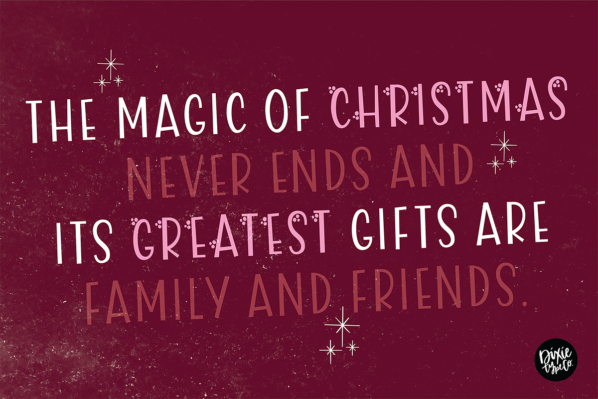 BERRY FESTIVE Farmhouse Christmas, a Sans Serif Font by Blush Font Co. (Photo 3 of 6)