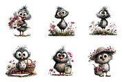 Whimsical Spring Animals Clipart, a Transportation Illustration by SinaCreation (Thumbnail 2 of 7)