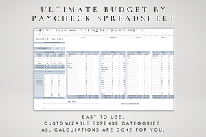 Editable Monthly Budget Template