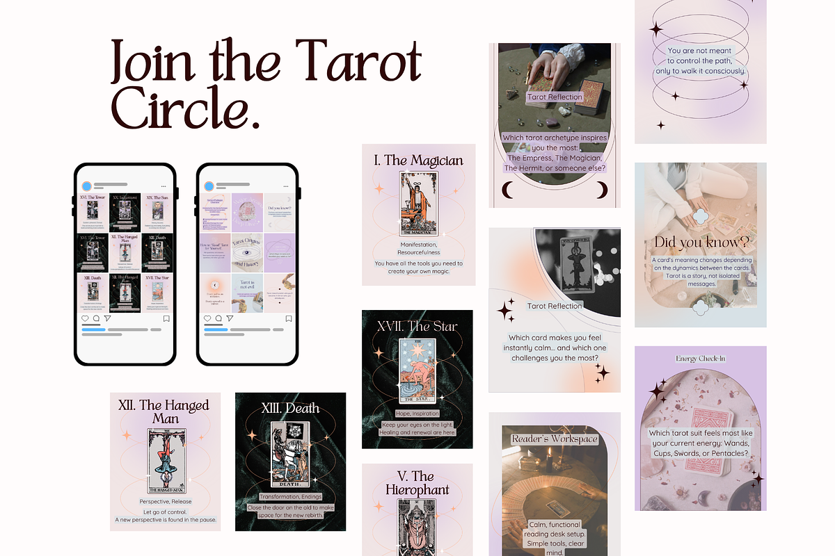 Tarot Reader Social Media Kit BUNDLE, a Social Media Template by Mochi Atelier (Photo 12 of 12)