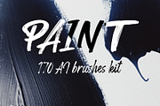 Paint brushes for AI, a Brush Add-On by Leo Studio Design Lab (Thumbnail 1 of 4)