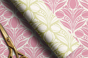 Vintage Tulip Repeat Pattern, a Pattern Graphic by CraftingOnSunday (Thumbnail 2 of 4)