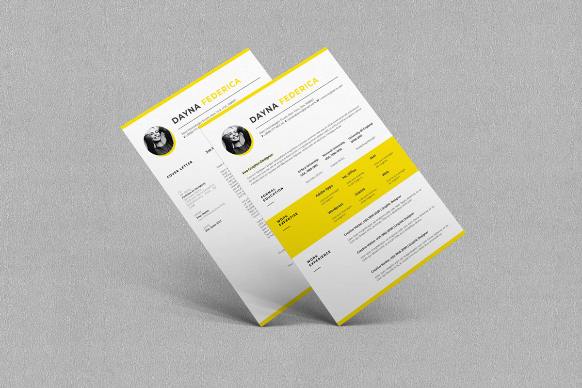 Minimalist Resume/CV, a Resume Template by Ahsanjaya (Photo 3 of 3)