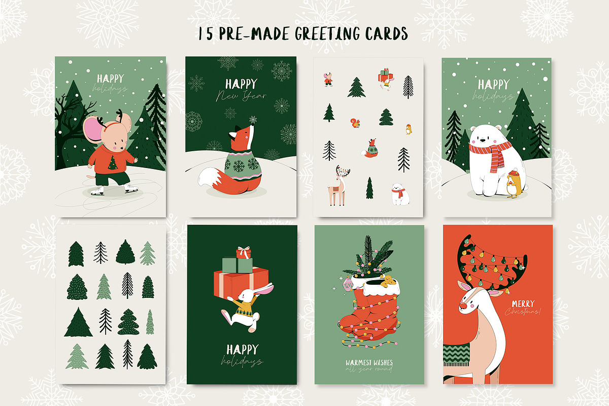 Winter Wonderland: Illustrations Set, an Animal Illustration by marmarina (Photo 3 of 16)