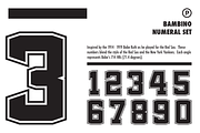 Bambino Numeral Set, a Serif Font by Port Design Company (Thumbnail 3 of 8)