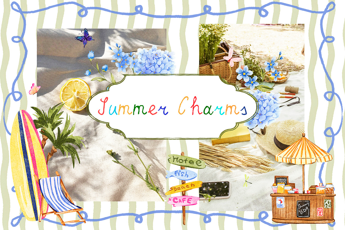 Summer Charms. Whimsical graphic, an Object Graphic by ma_i_vi (Photo 9 of 9)