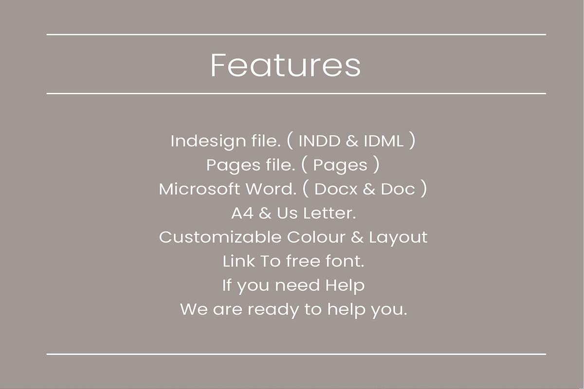 Resume Template / CV, a Resume Template by Occy Design (Photo 5 of 5)