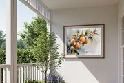 Watercolor Oranges Blosson print, a Background Graphic by Floraphoria (Thumbnail 4 of 11)