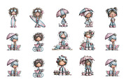 Whimsical Summer Kids Clipart, an Illustration by GatewayDesign (Thumbnail 3 of 3)