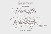 Reshuffle Script Font Set, a Script Font by Dirtyline Studio (Thumbnail 3 of 15)
