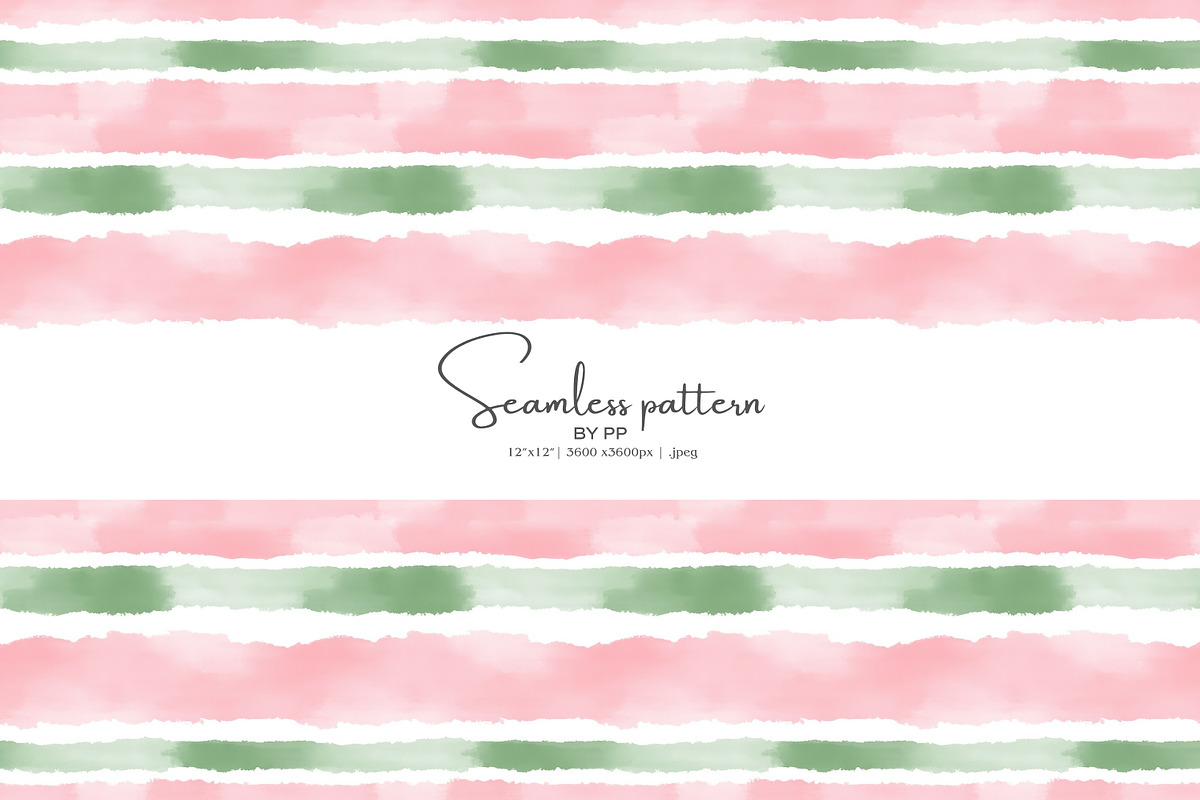 watercolor stripe seamless pattern, a Pattern Graphic by Pink Studio Art (Photo 1 of 5)