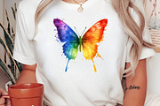Watercolor Rainbow Paint Splash PNG, an Illustration by Craft Nest (Thumbnail 8 of 9)