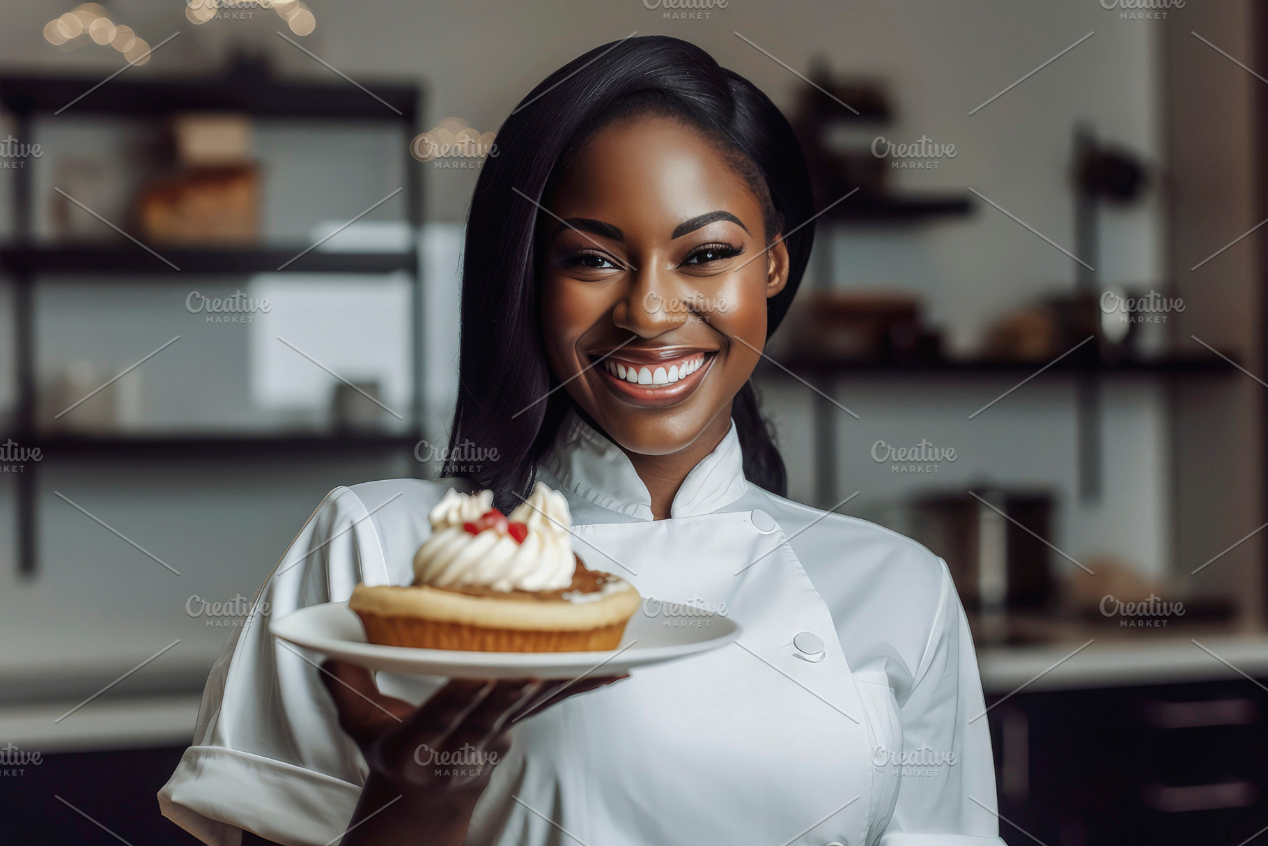 Black woman chef, a Person Photo by huertas19