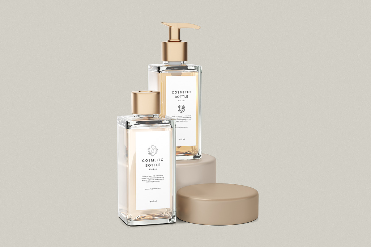 Cosmetic Bottle Mockup, a Merchandise Mockup by Twins_studio926 (Photo 3 of 5)