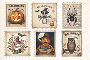 Halloween Postage Stamp Sublimation, an Illustration by Libby Wishes (Thumbnail 4 of 4)