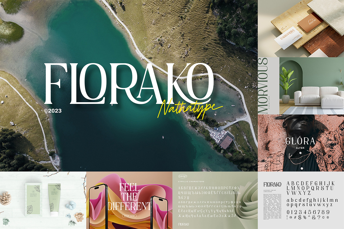 Modern Display Font Bundle 7, a Script Font by Nathatype (Photo 6 of 11)