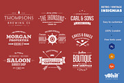 Retro/Vintage Insignias, an Object Graphic by WellMadePixel (Thumbnail 1 of 5)