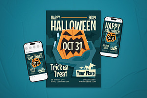 Halloween Event Flyer Set, a Flyer Template by The Good Store