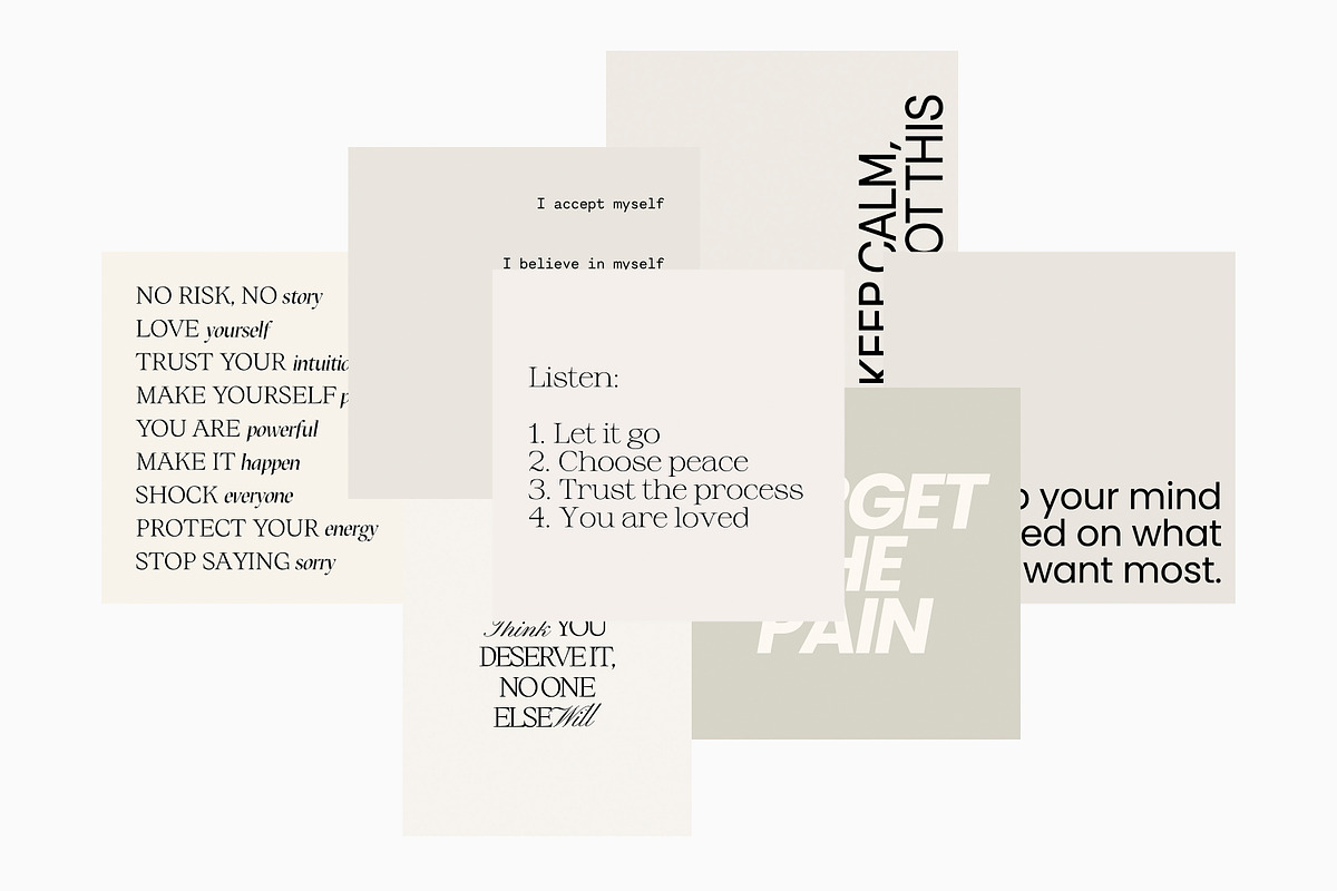 CANVA PS Instagram Quotes Posts, a Social Media Template by Love Radiation Studio (Photo 6 of 16)