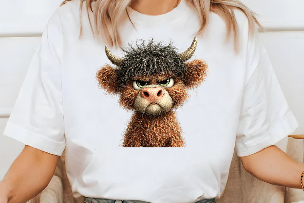 Whimsical sarcastic highland cow, a Seasonal Illustration by Designworld (Photo 7 of 10)