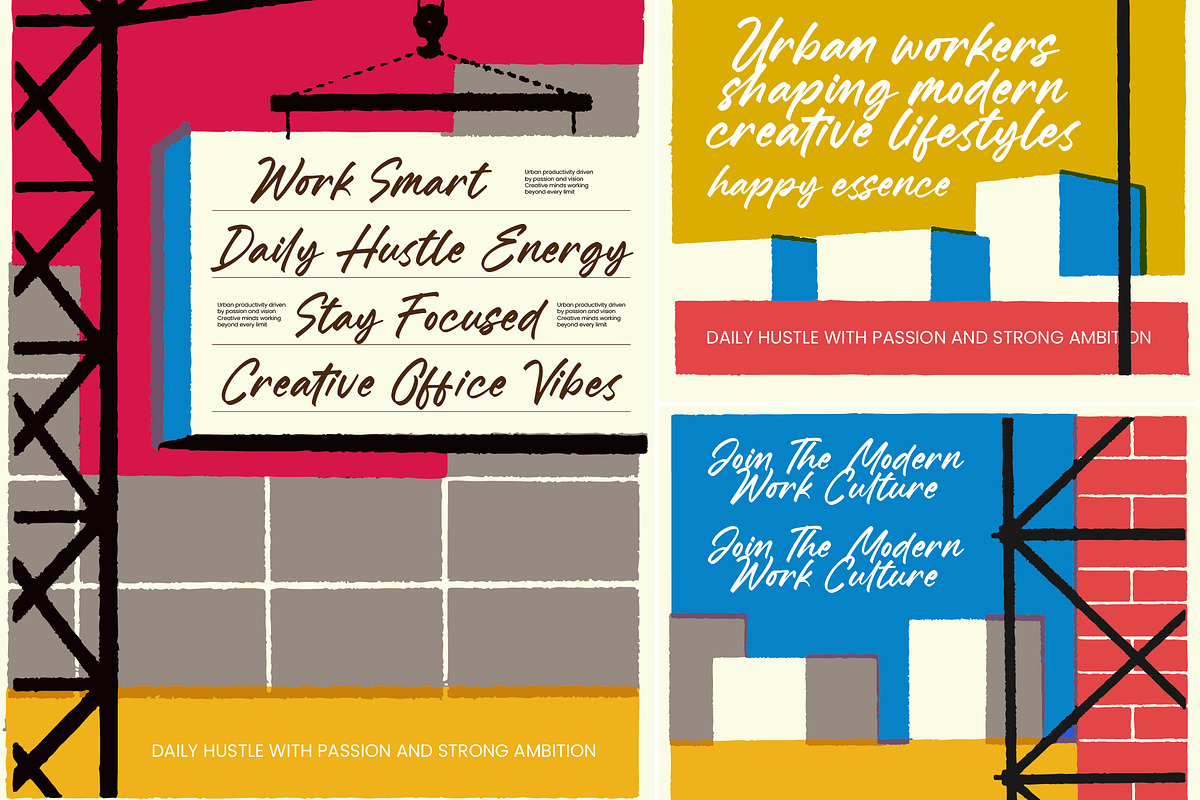 Urban Rhythm Modern Handwritten Font, a Script Font by Letterena Studios Script (Photo 2 of 15)