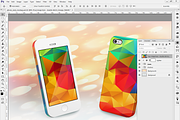 Smartphone cases PSD mockup, a Product Mockup by Art of Sun (Thumbnail 3 of 3)