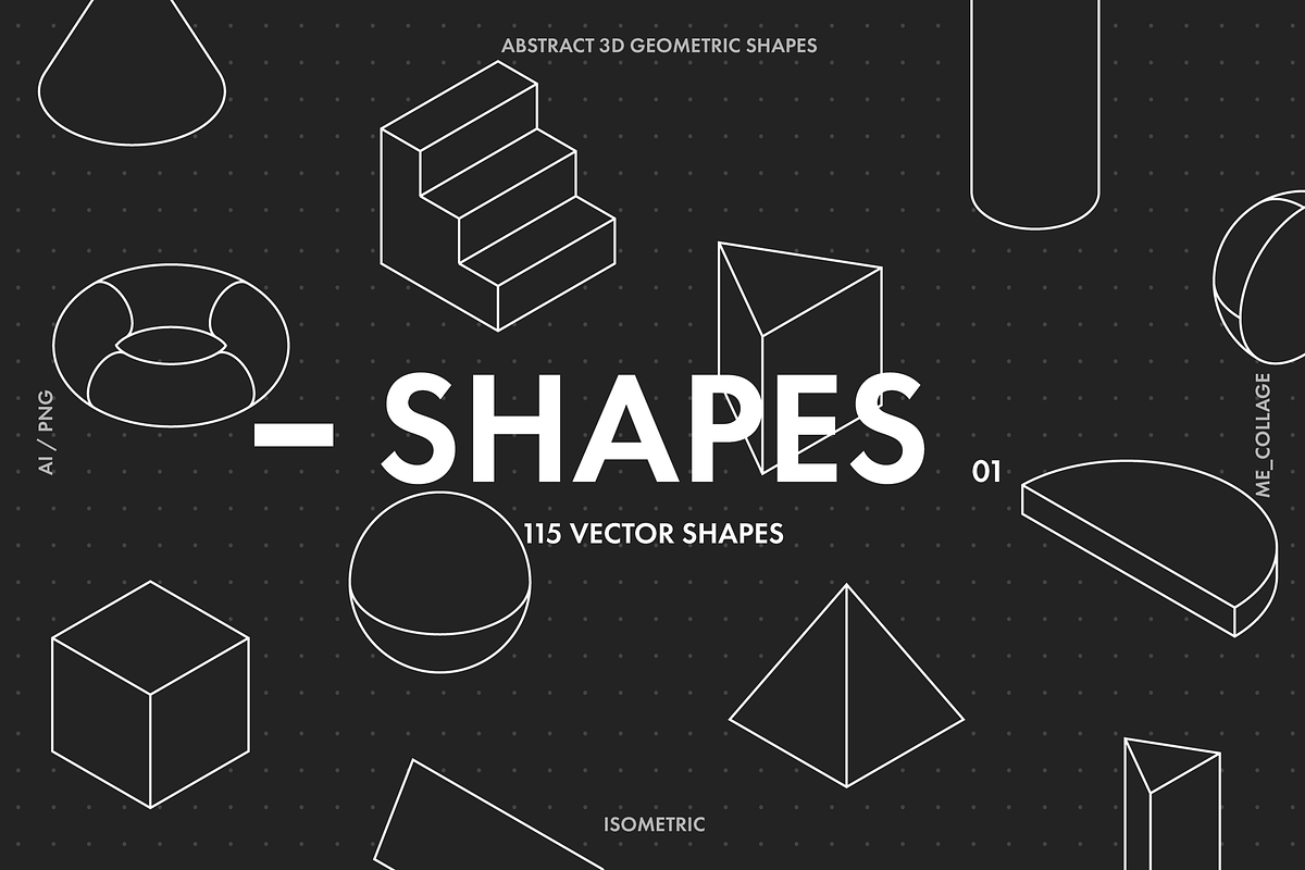 115 Vector Abstract Geometric Shapes, an Object Graphic by ME_COLLAGE (Photo 2 of 12)