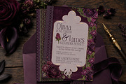 Plum & Olive Floral Digital Papers, a Background Graphic by Posh Papers & Patterns (Thumbnail 2 of 7)