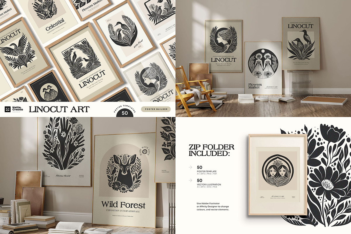 Mega Poster Bundle | 52 in 1, an Object Graphic by KetteCreate (Photo 19 of 53)