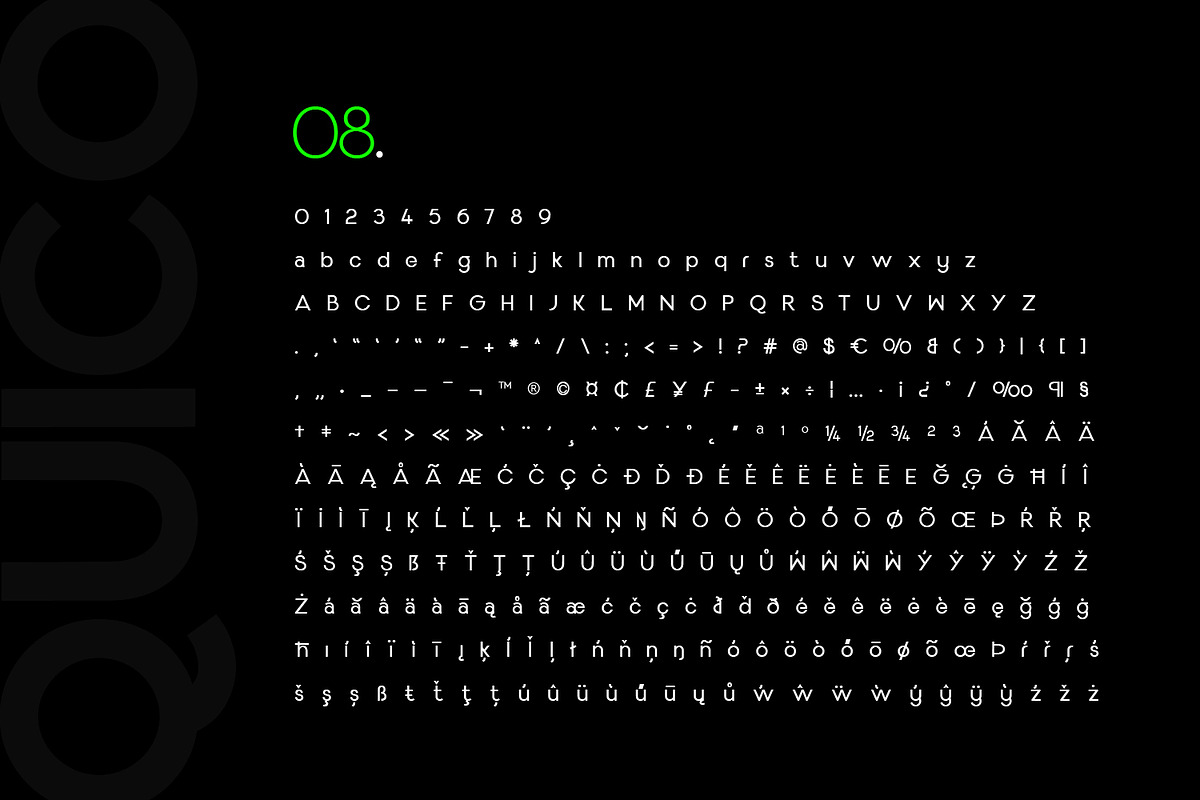 Quico Branding Typeface, a Sans Serif Font by Foxtype (Photo 2 of 9)