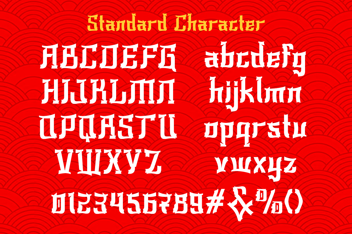 Kiyomori - Japanese Font, a Font by madeDeduk (Photo 3 of 8)