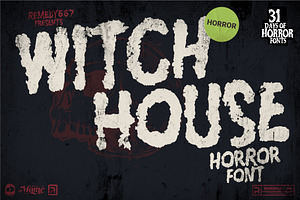 Witch House - Horror Font, a Font by Remedy667