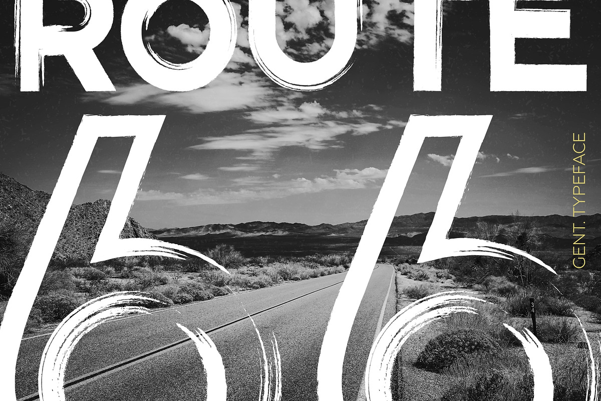 Gent. Display brushed typeface. preview 5