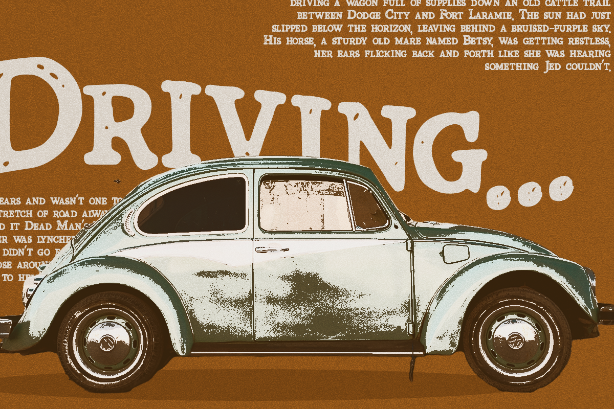 Chicaria - Vintage Display Font, a Slab Serif Font by Pandeka Studio (Photo 3 of 9)