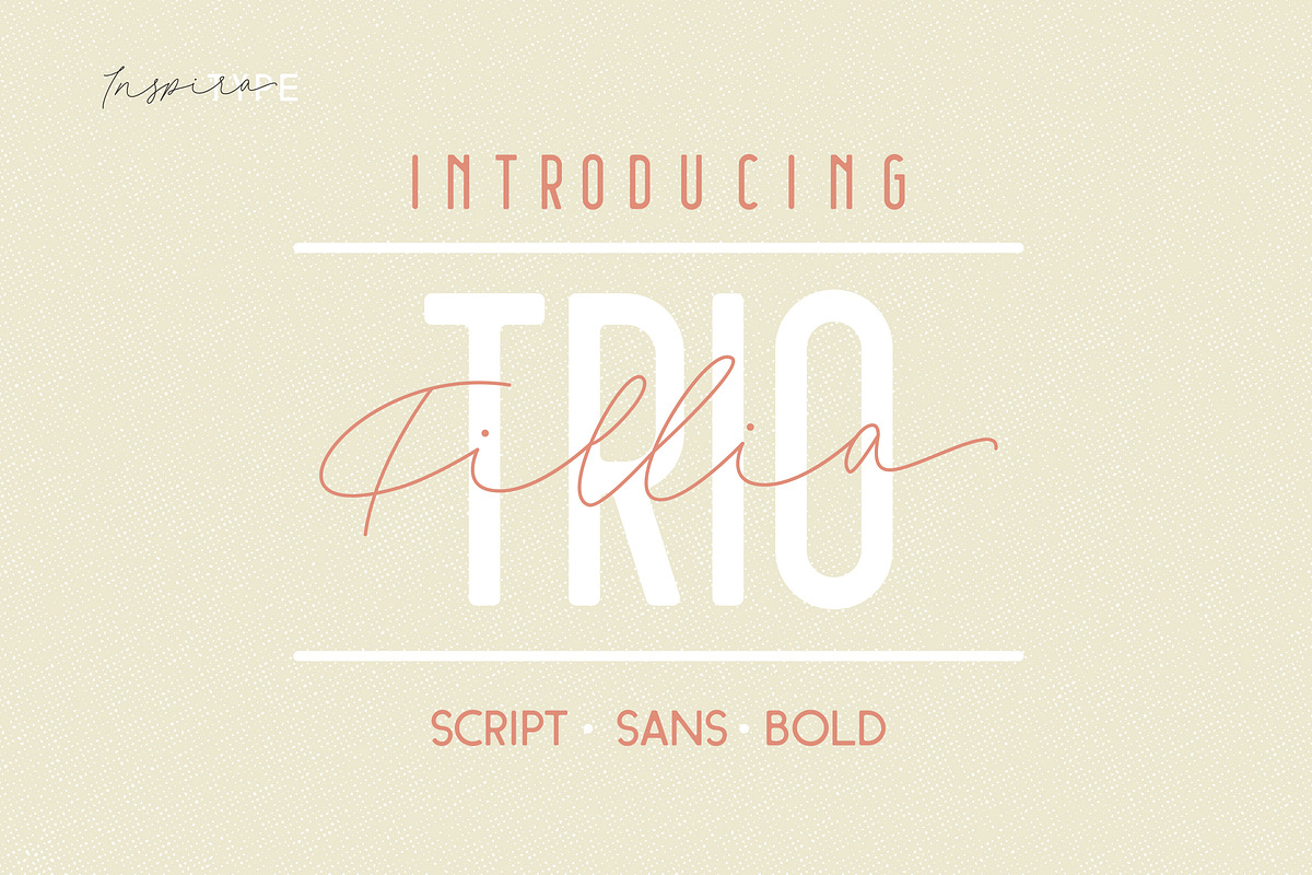Filia - Script, Sans, & Bold Font