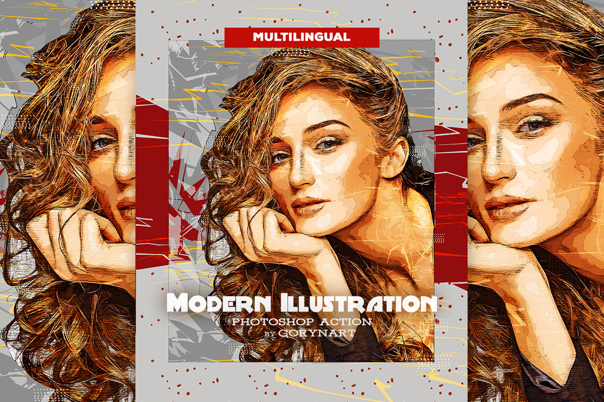 Modern Illustration Photoshop Action, an Action Add-On by GorynArt (Photo 1 of 21)