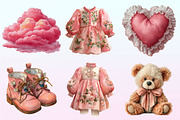 Pink Baby Girl Nursery Clipart, a Graphic by CitraGraphics (Thumbnail 3 of 4)
