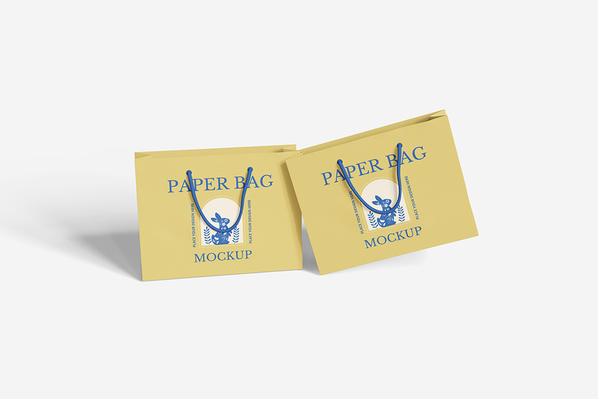 Paper Bag Mockup, a Merchandise Mockup by Indah (Photo 6 of 6)