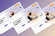 Bllissful - Yoga Place Hero Header, an UI Kit Template by Annora Studio (Thumbnail 2 of 3)