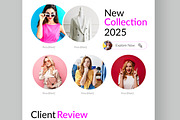 Fashion Landing Page Layout, a Landing Page Template by CreativeShaper (Thumbnail 5 of 6)