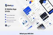 Mega – E-Wallet App UI Kit Bundle, an UI Kit Template by DesignsLab (Thumbnail 3 of 5)